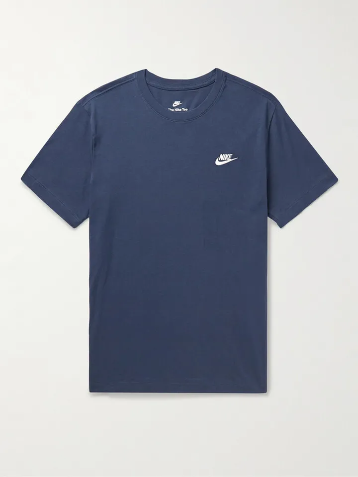 Sportswear Club Logo-Embroidered Cotton-Jersey T-Shirt