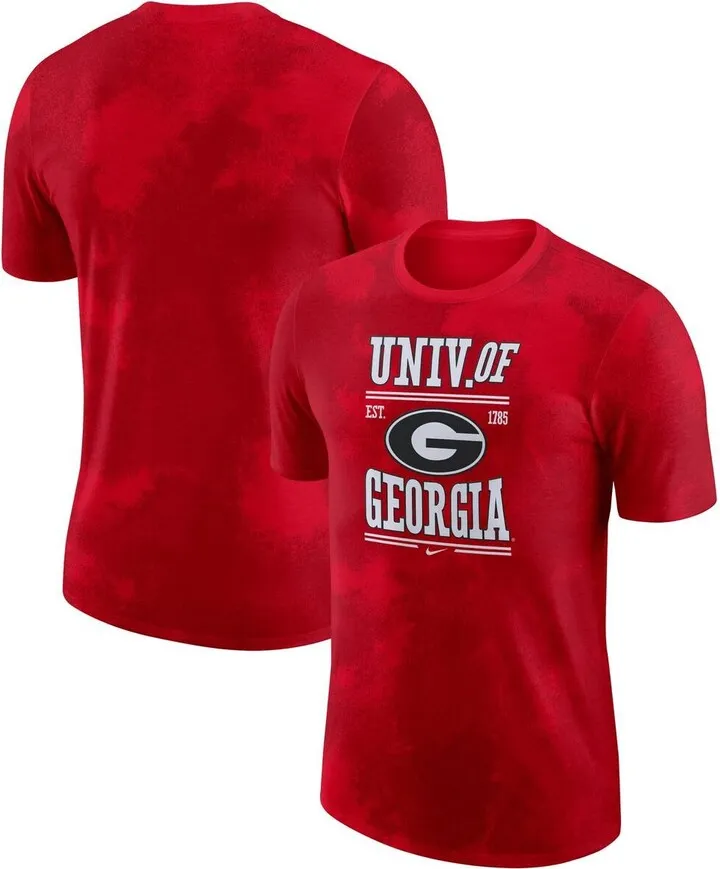 Men's Nike Red Georgia Bulldogs Team Stack T-shirt