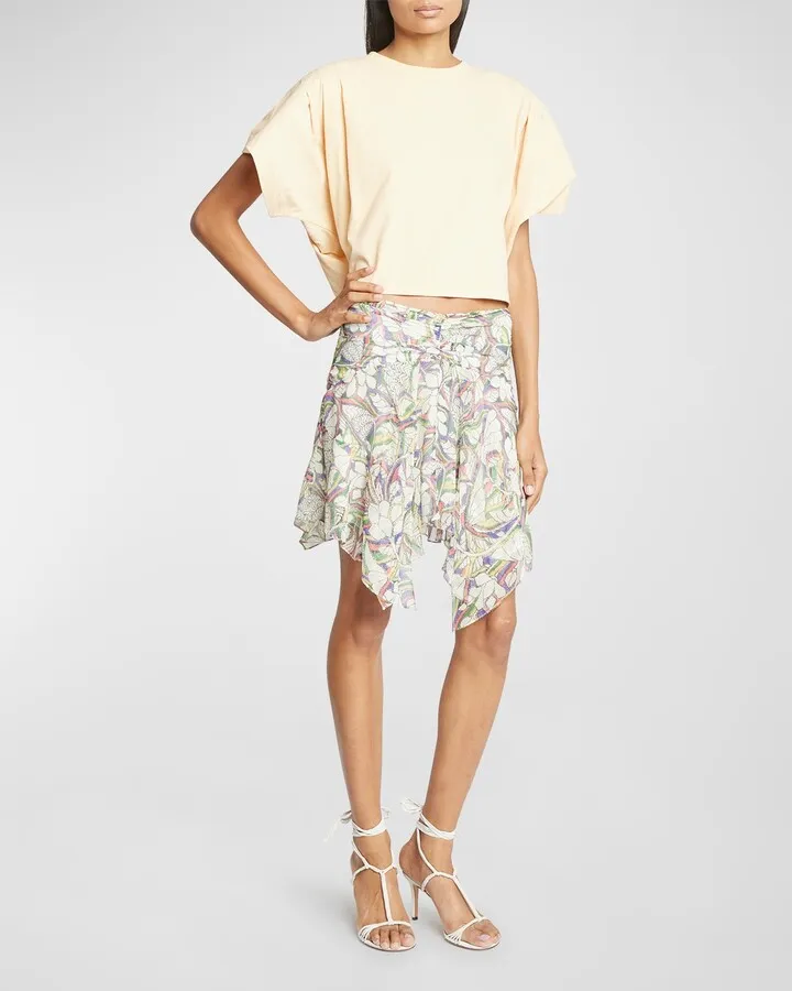 Lysea Floral Handkerchief Mini Skirt