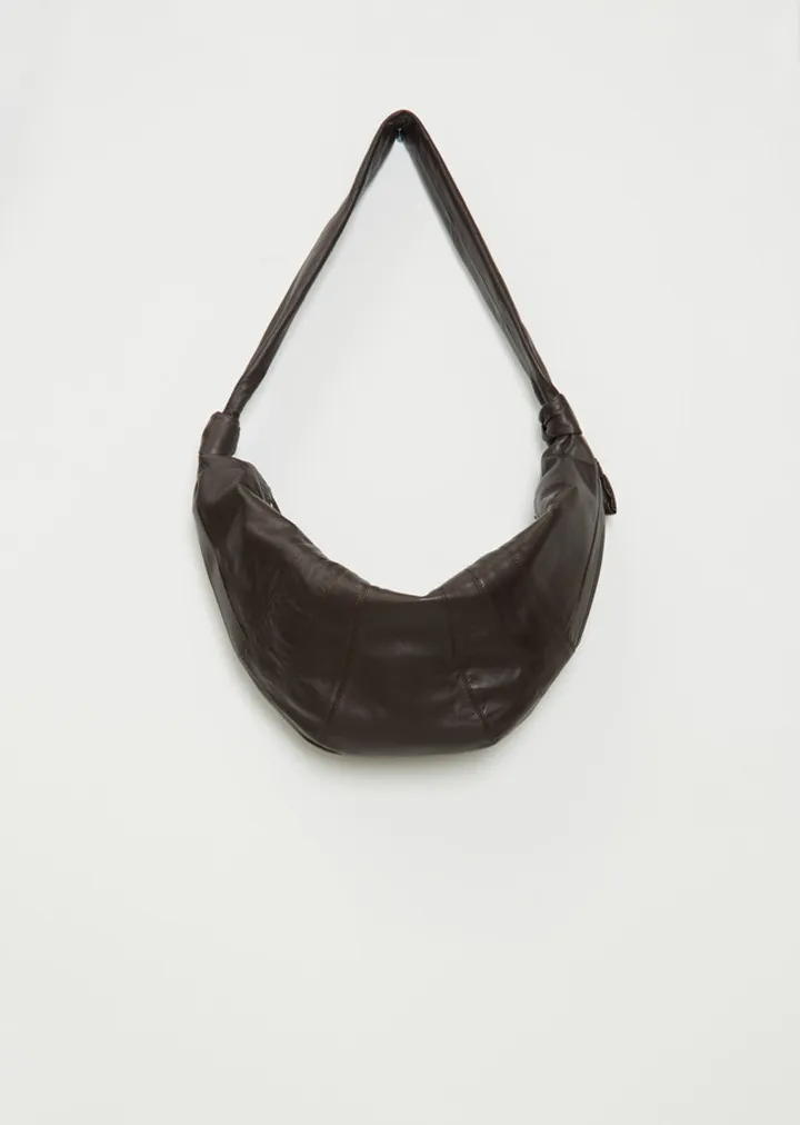 Large Croissant Bag — Dark Chocolate