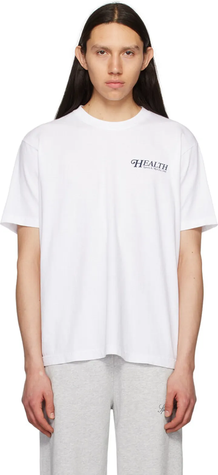 Sporty & Rich White 'Health' T-Shirt