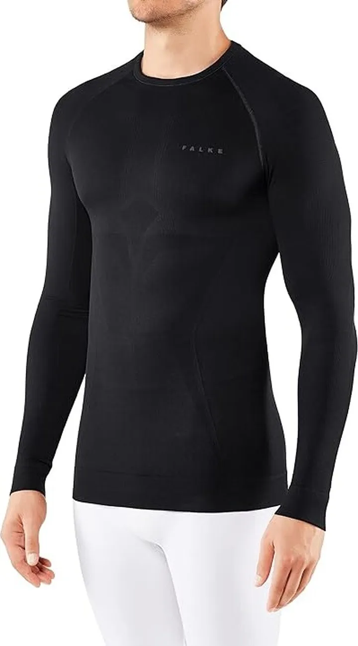 Falke Maximum Warm Crew Neck (Black) Men's Clothing