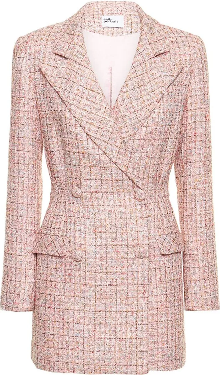 Tailored bouclé mini dress