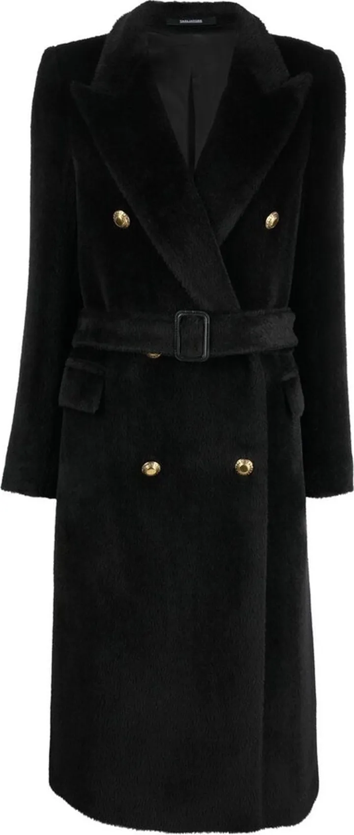 Belted Double-Breasted Coat