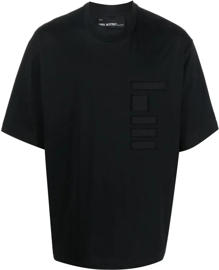 patch-detail crew-neck T-shirt