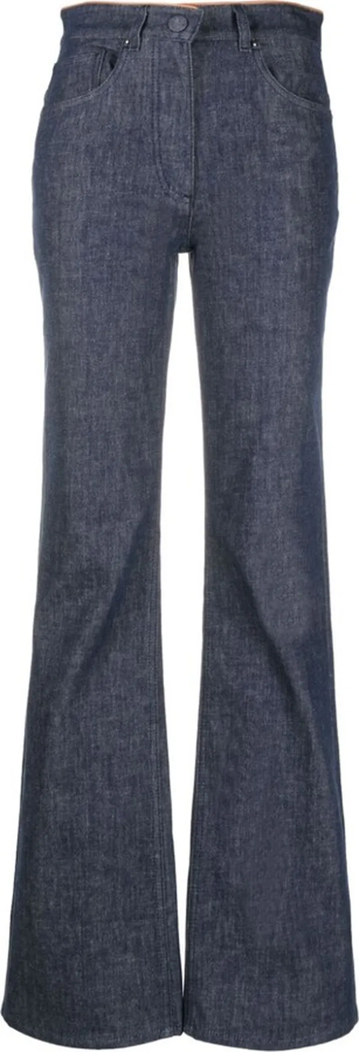 x 10 Corso Como leather-trim bootcut jeans