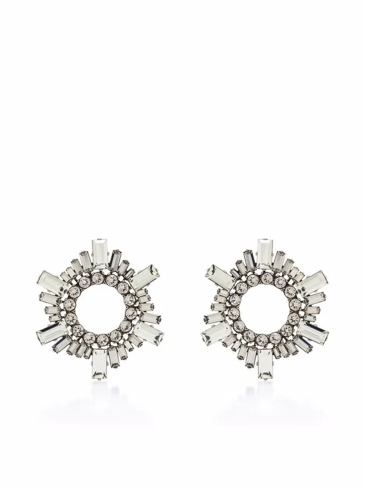 Mini Begum crystal-embellished earrings