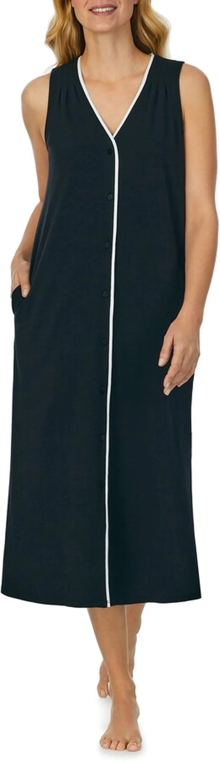 Sleeveless Long Nightgown