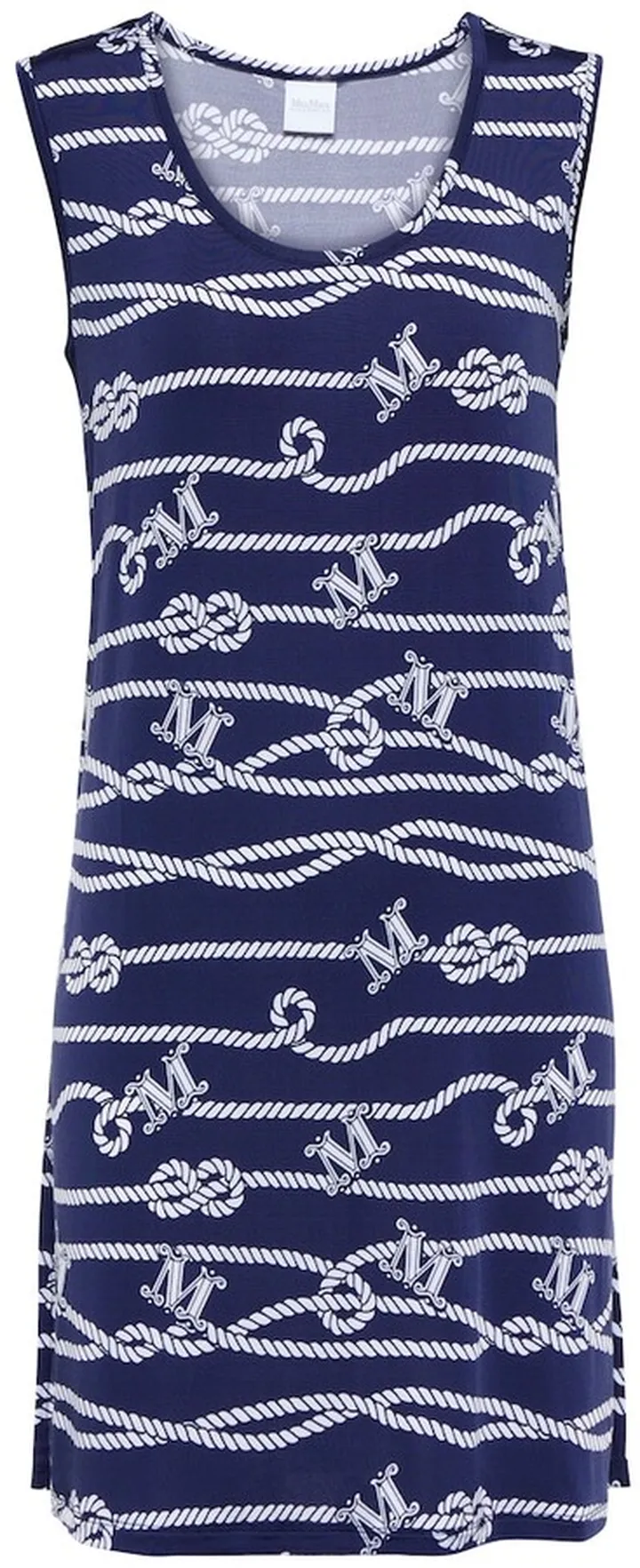 Jabot printed minidress