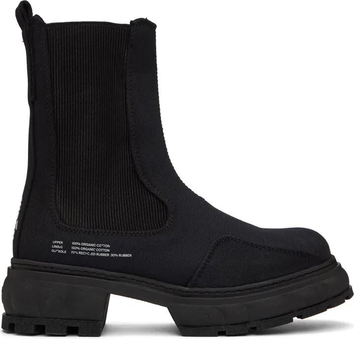 Virón SSENSE Exclusive Black Paradigm Chelsea Boots