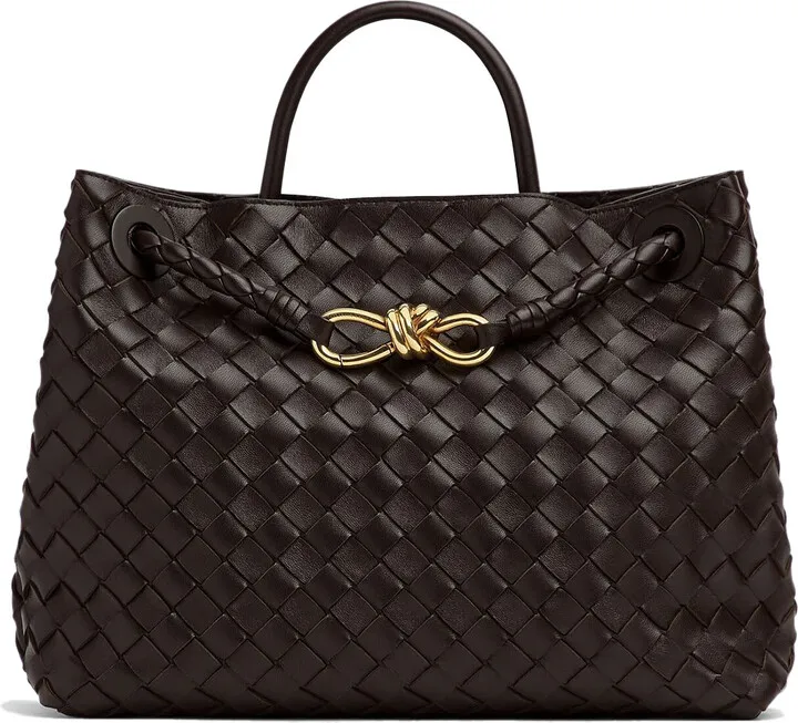 Medium Crossbody Bag In Woven Leather