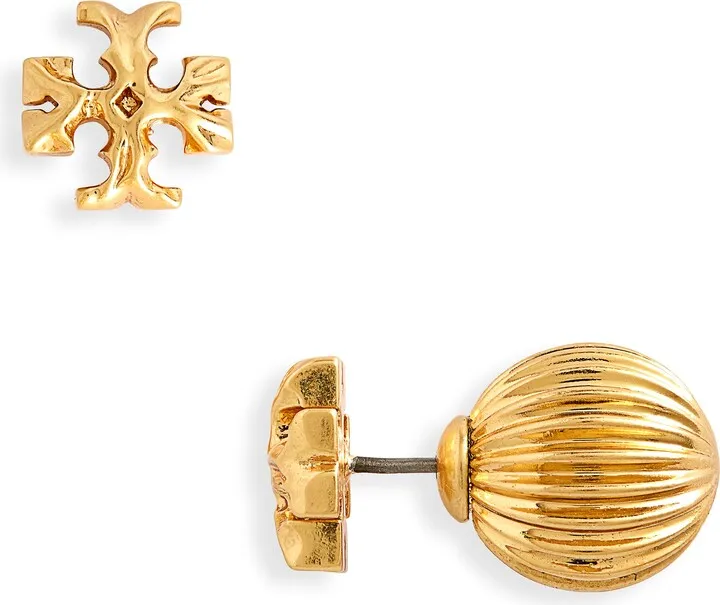 Roxanne Double Logo Stud Earrings