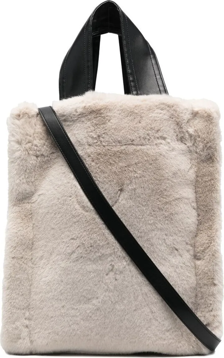 Faux-Fur Design Tote Bag