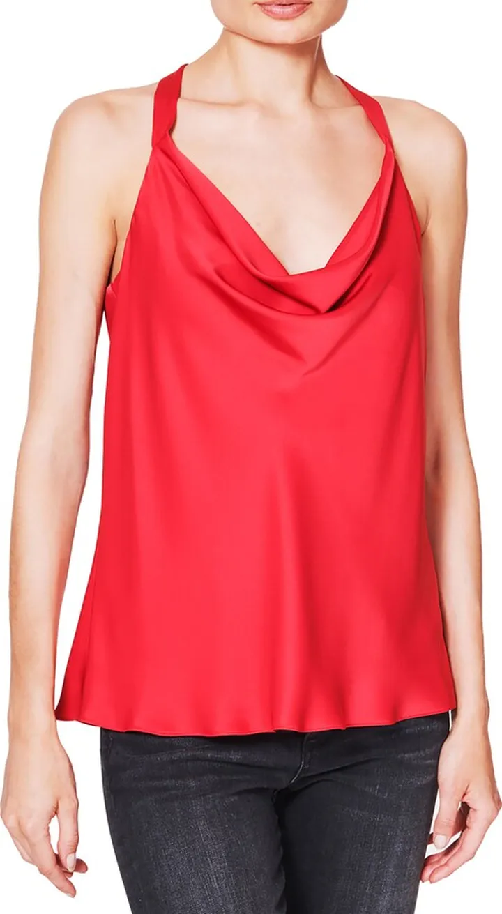 Victoria Cowl Neck Satin Camisole