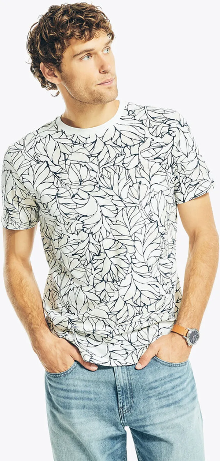Sustainably Crafted Palm Print T-Shirt