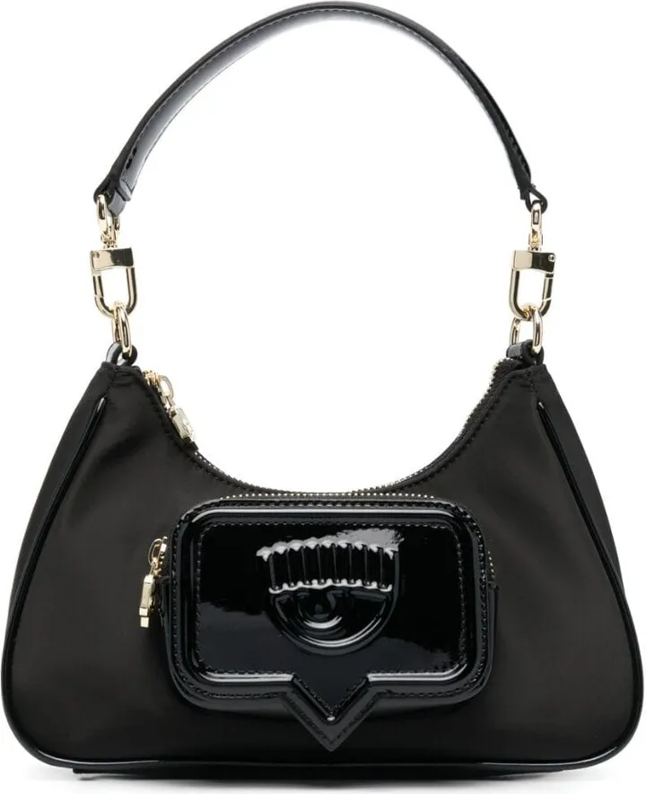 Faux-Leather Shoulder Bag