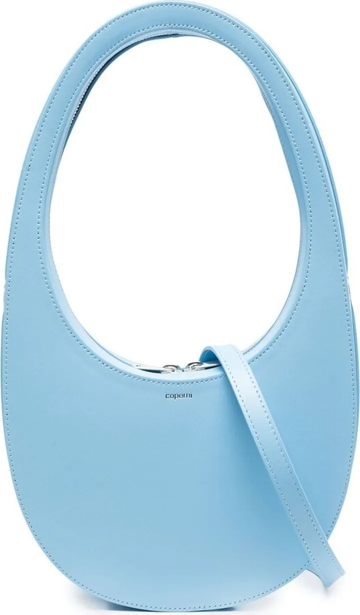 Swipe logo-print shoulder bag