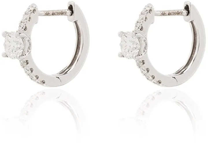 18kt Gold Diamond-Embellished Earrings