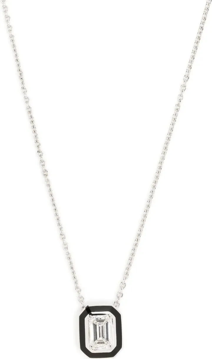 18kt white gold Mina diamond necklace