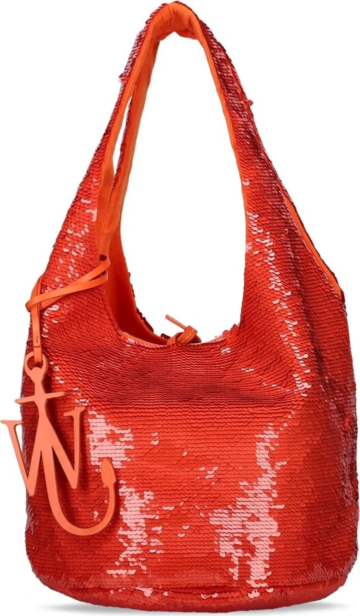 Mini sequin shopper bag