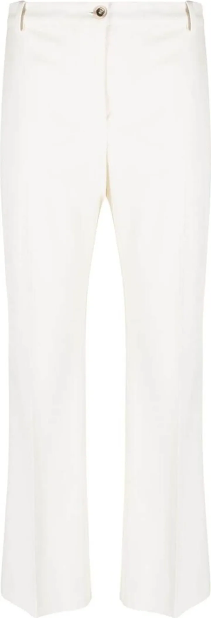Flare cropped-leg trousers