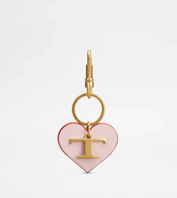 T Timeless Heart Key Holder in Leather