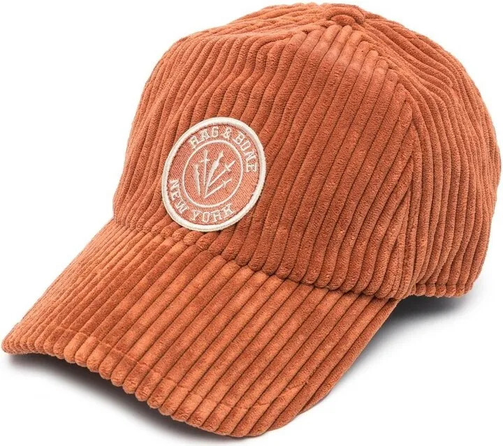 Logo-Patch Corduroy Baseball Cap