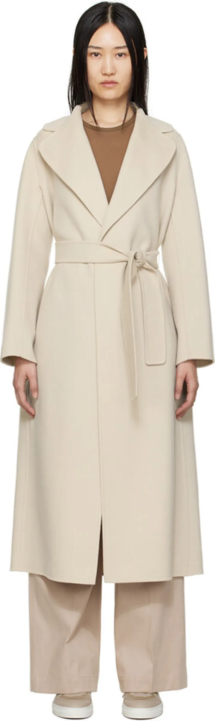 S Max Mara Off-White Poldo Coat