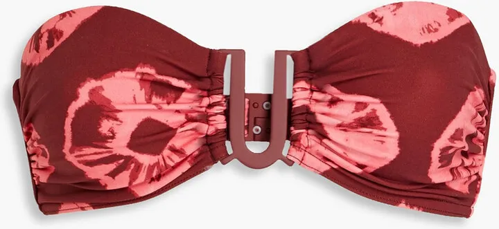Separates Sculpt tie-dyed bandeau bikini top