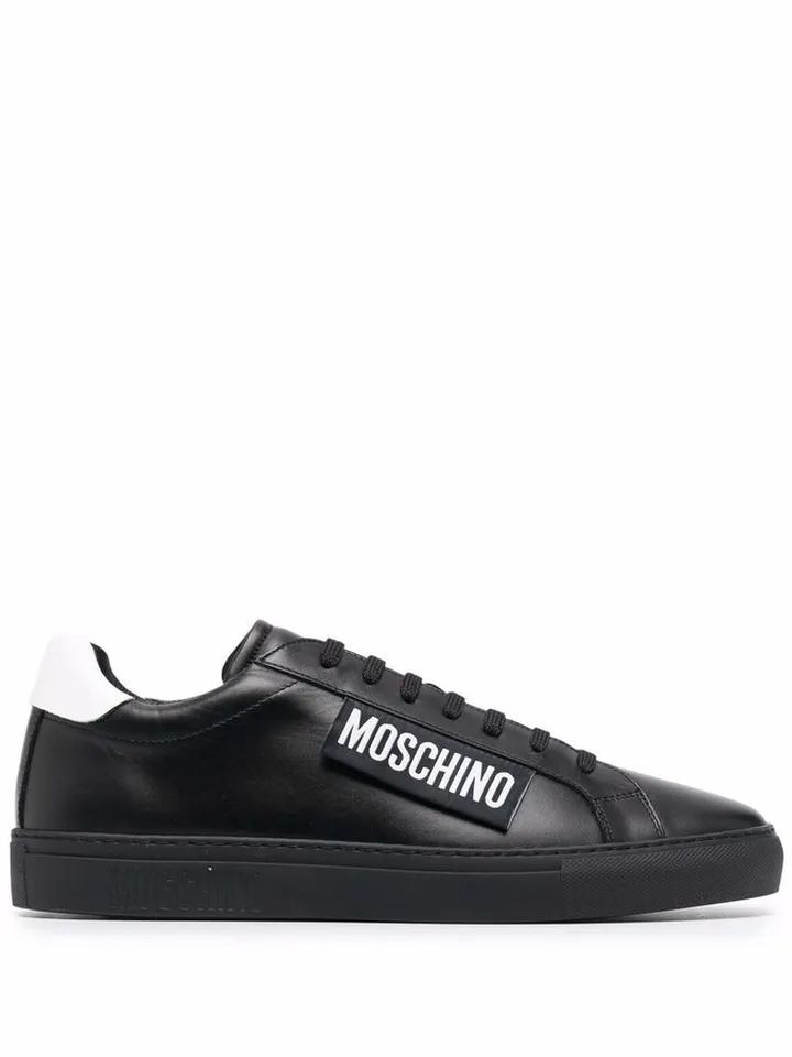 Logo Tab Lace-Up Low-Top Sneakers