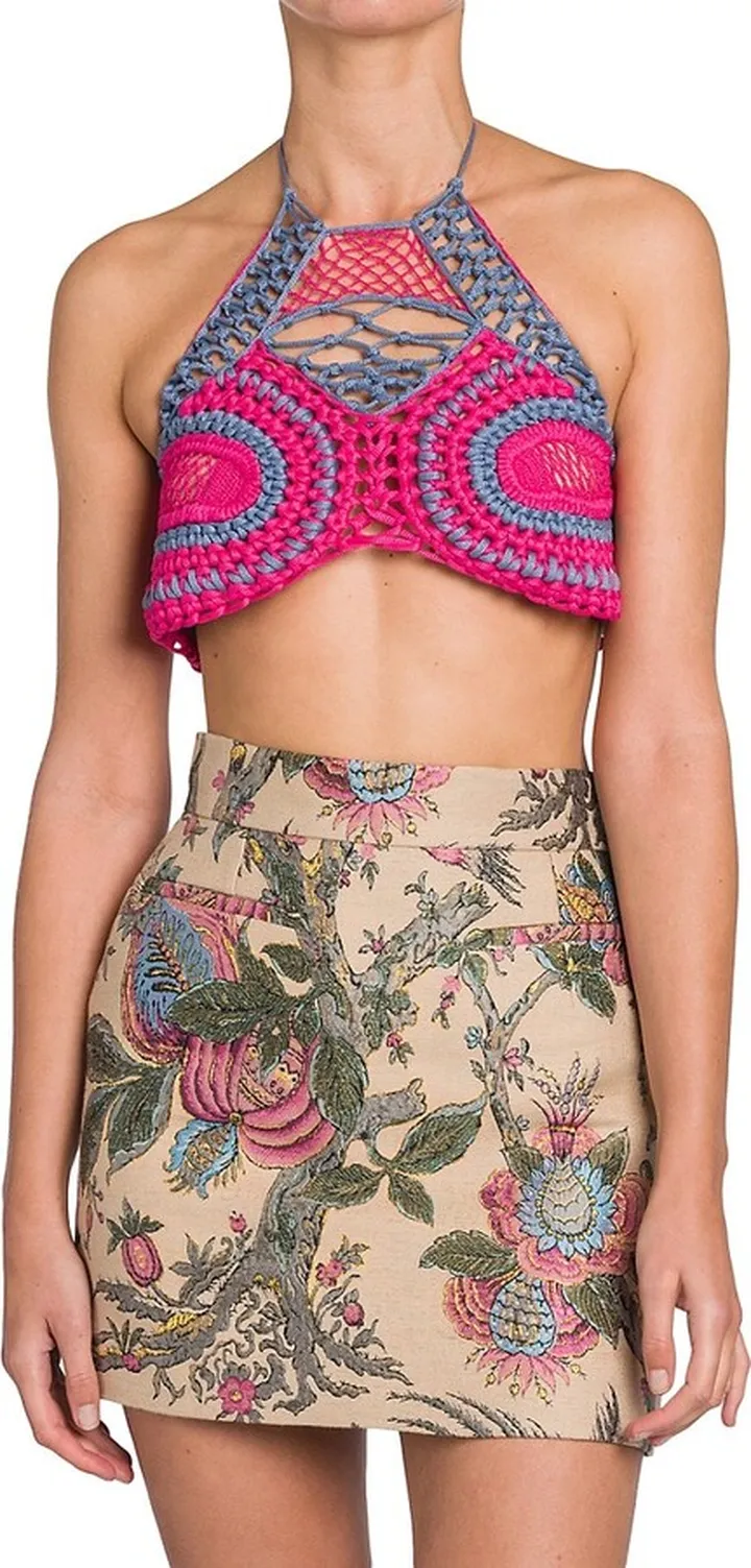 Loto Crochet Cropped Top
