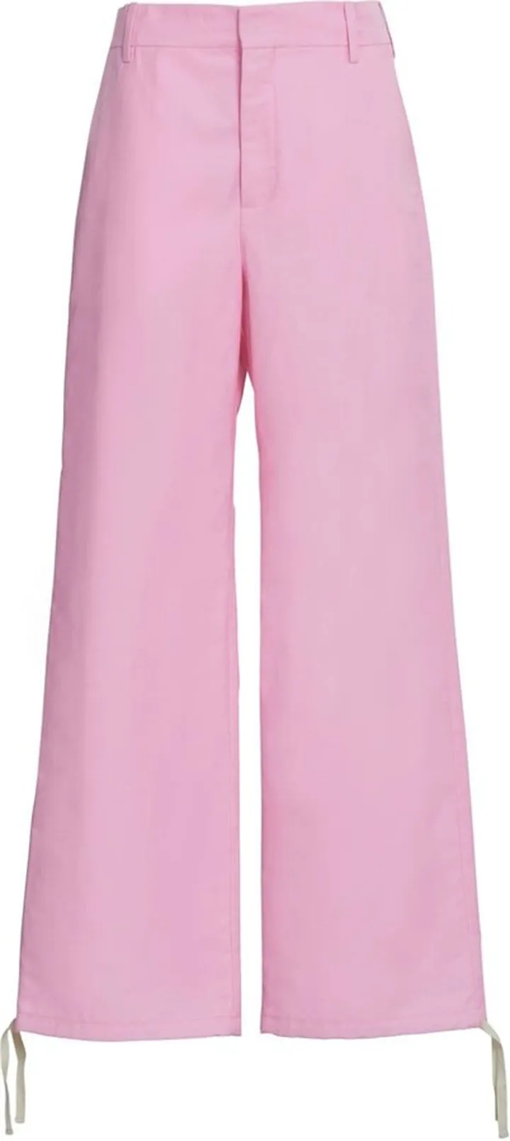 Embroidered-Logo Straight-Leg Trousers