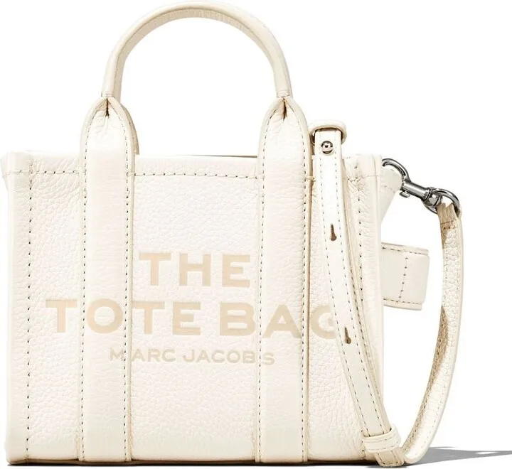 micro The Leather tote bag