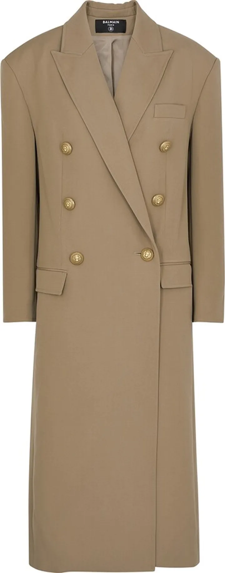 Balmain Double-breasted Wool Coat