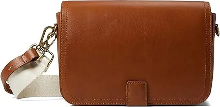 Madewell The Transport Flap Shoulder Bag (English Saddle) Shoulder Handbags