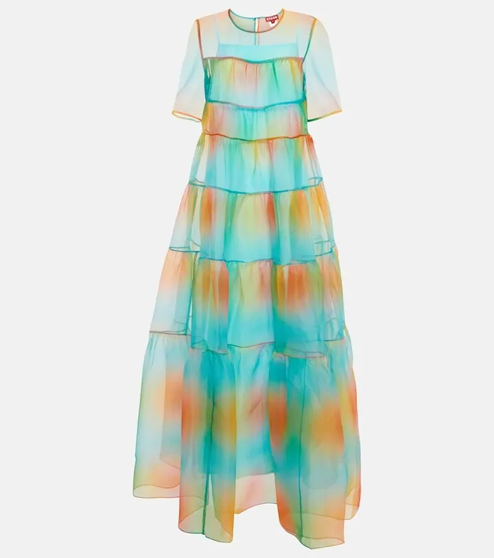 Hyacinth tiered maxi dress