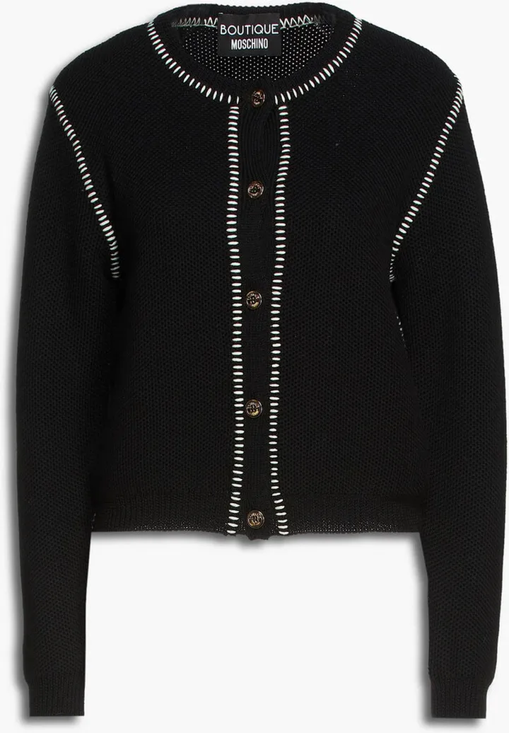 Knitted wool cardigan