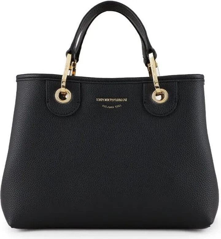 Emporio Armani Myea Small Black Shopping Bag