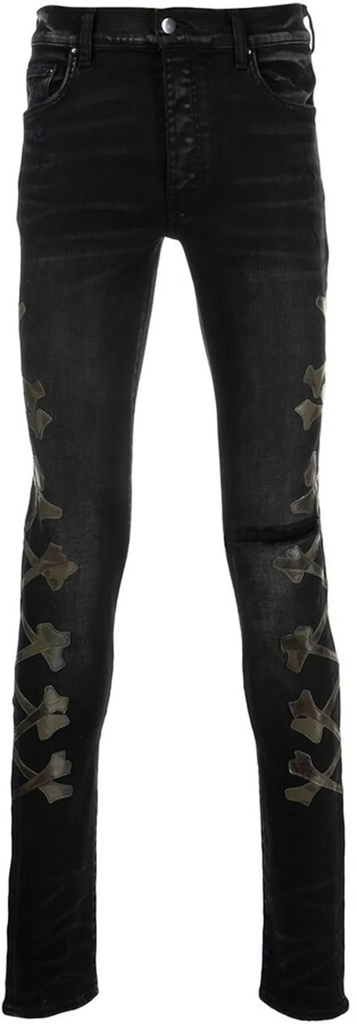 Applique-Detail Skinny Jeans