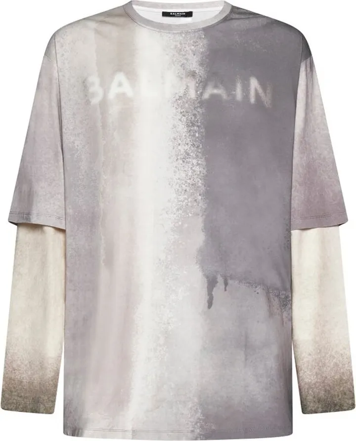 Balmain Tie-Dyed Oversized T-Shirt