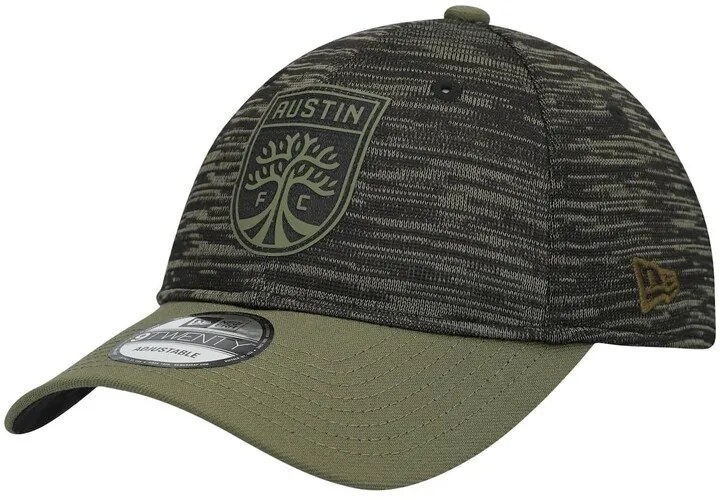 Men's Olive Austin Fc Salute To Service 9TWENTY Adjustable Hat