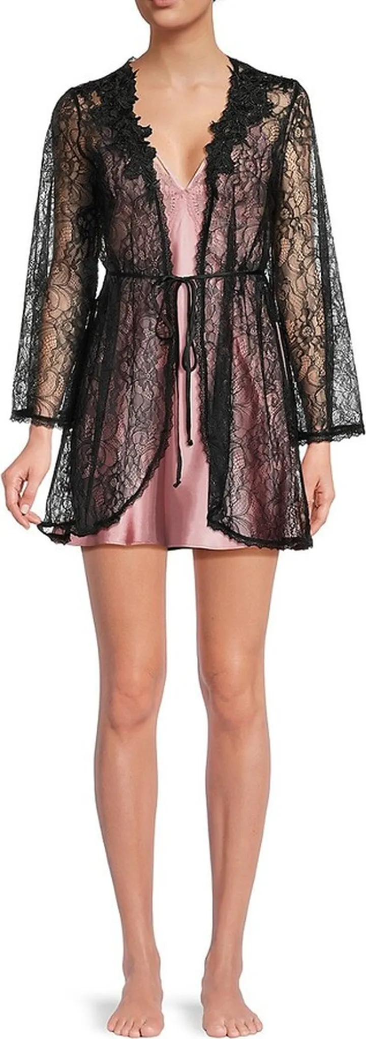 Applique Lace Robe