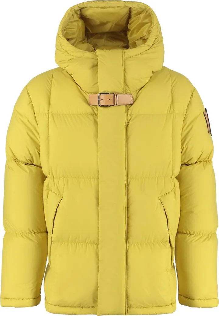 Leather insertsadjustable drawstring hempadded puller with jwa and moncler embroiderypaddin 90% down; 10% feathersize guide moncler:00 = 42 it