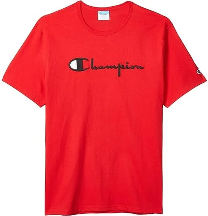 Champion Heritage Short Sleeve Tee (Team Red Scarlet) Men's Clothing