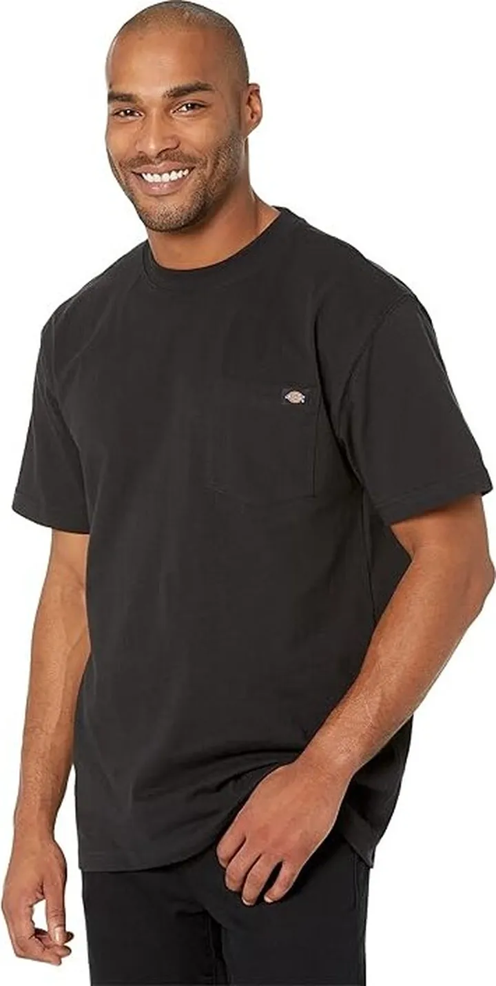 Dickies Heavyweight Crew Neck Tee (Black) Men's T Shirt