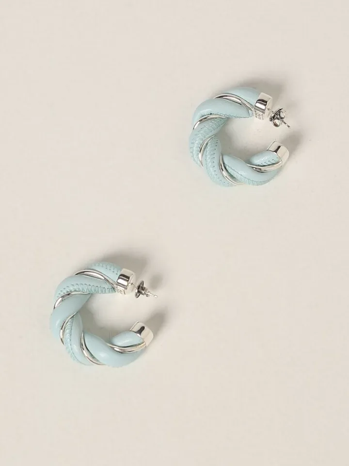 Bottega Veneta Twist leather earrings