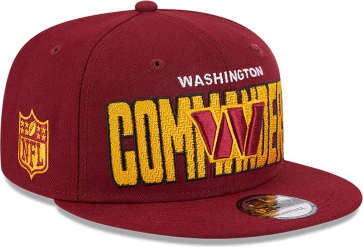 Men's New Era Burgundy Washington Commanders 2023 Nfl Draft 9FIFTY Snapback Adjustable Hat