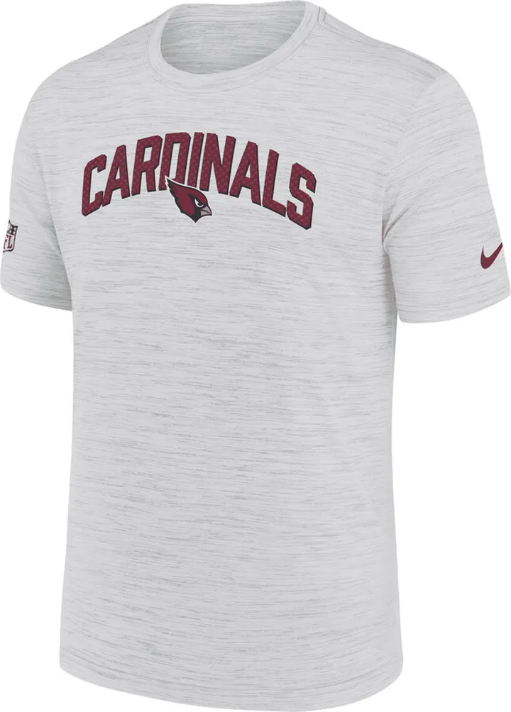 Nike Men's Dri-FIT Velocity Athletic Stack (NFL Arizona Cardinals) T-Shirt in White