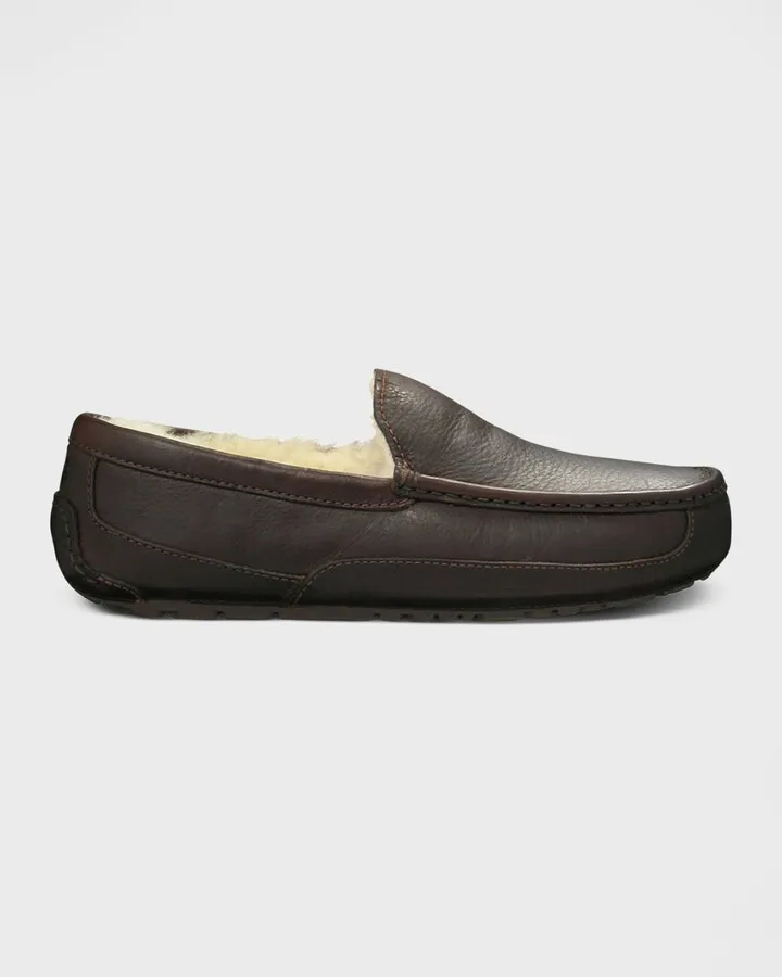Men's Ascot Leather Slippers