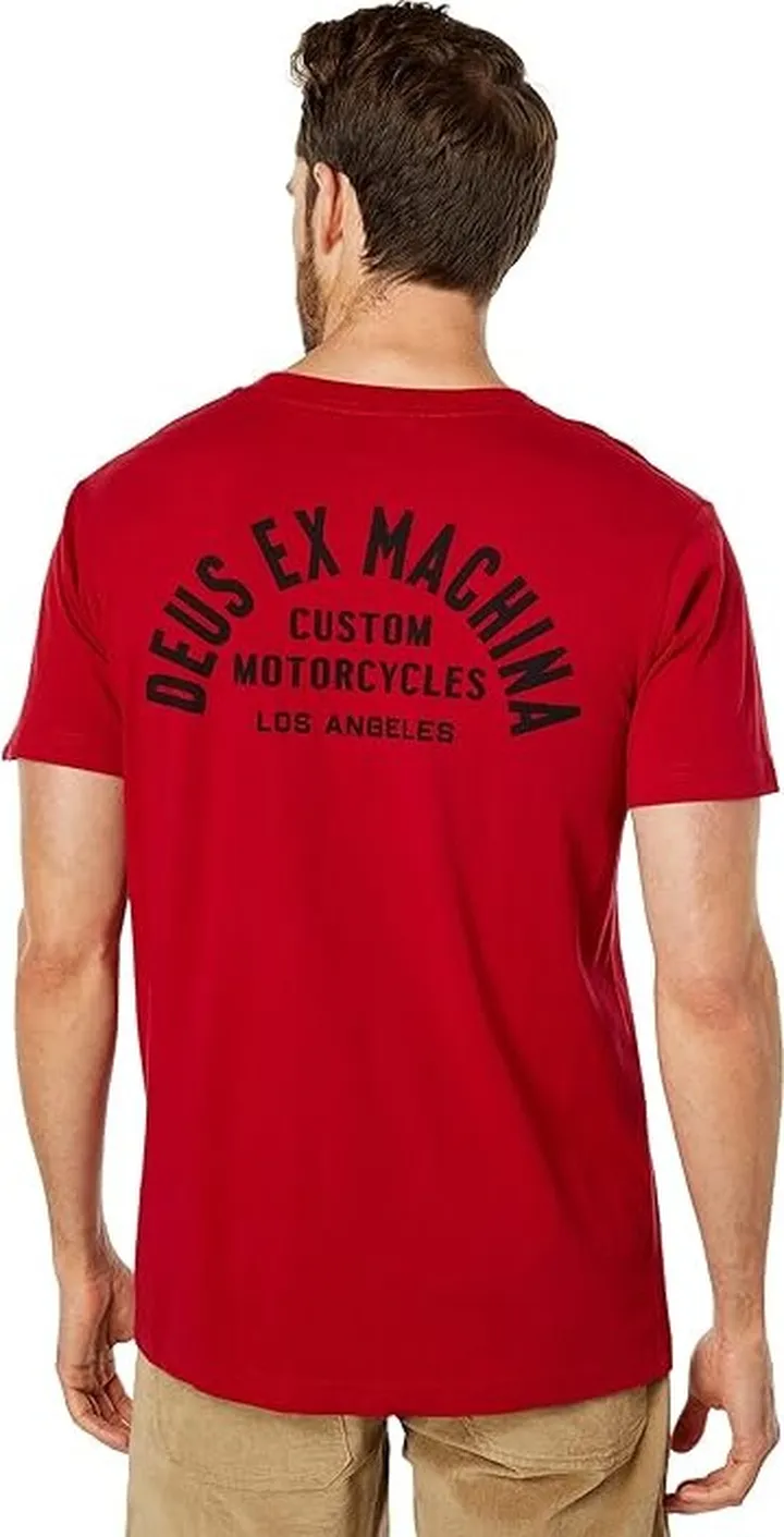 Deus Ex Machina Repeller Tee (Rocco Red) Men's Clothing